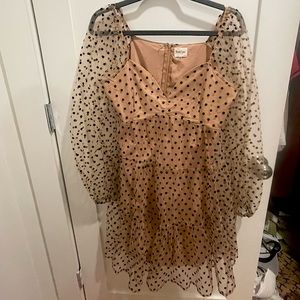 Polka dot mini dress